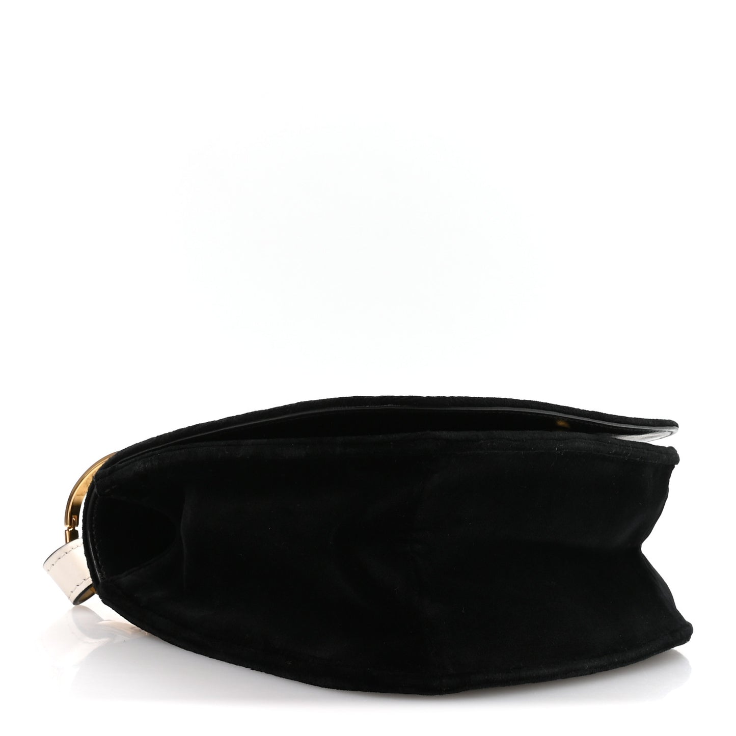 Velvet City Calf Pionniere Saddle Bag Black White