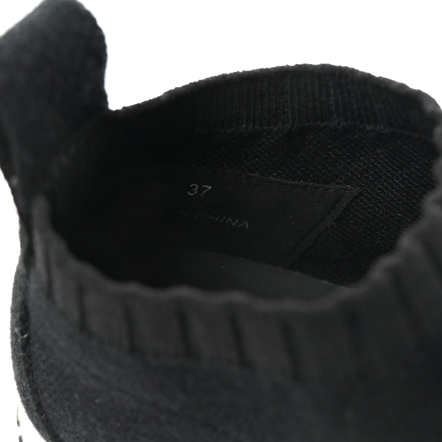 Jimmy Choo Knit Crystal Cheri Oakland Sneaker 37 Black 9 of 10