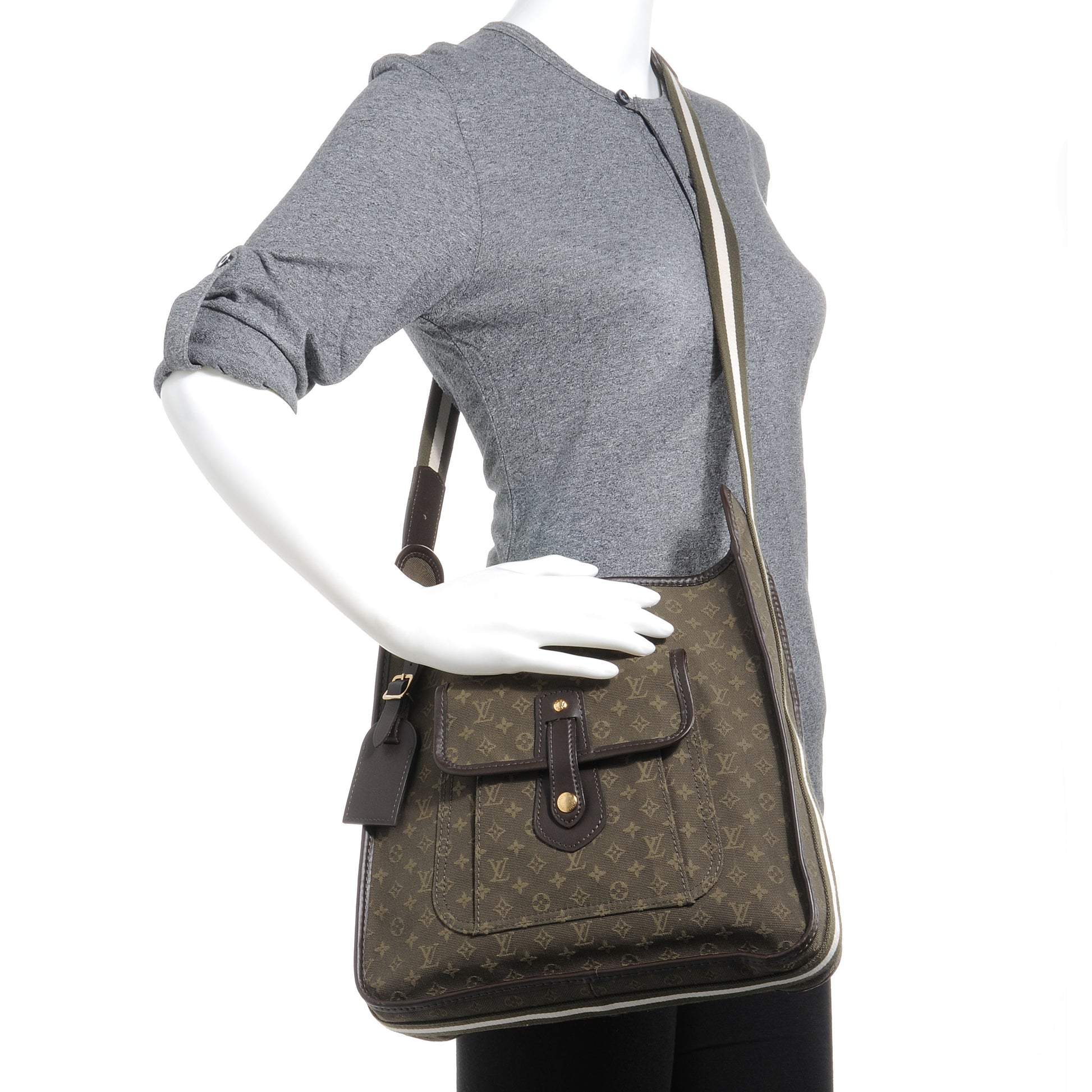Louis Vuitton Mini Monogram Besace Mary Kate Kaki 2 of 7