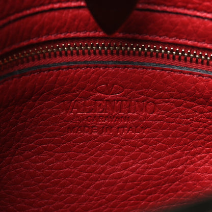 Valentino Garavani Pebbled Calfskin Mini Rockstud Flip-Lock Messenger Bag Rosso Valentino 6 of 8
