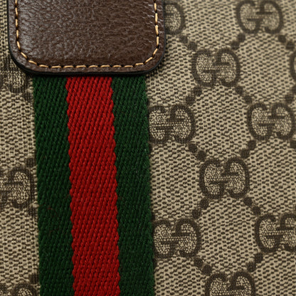 Gucci GG Supreme Monogram Web Medium Duffle Bag Brown 10 of 13