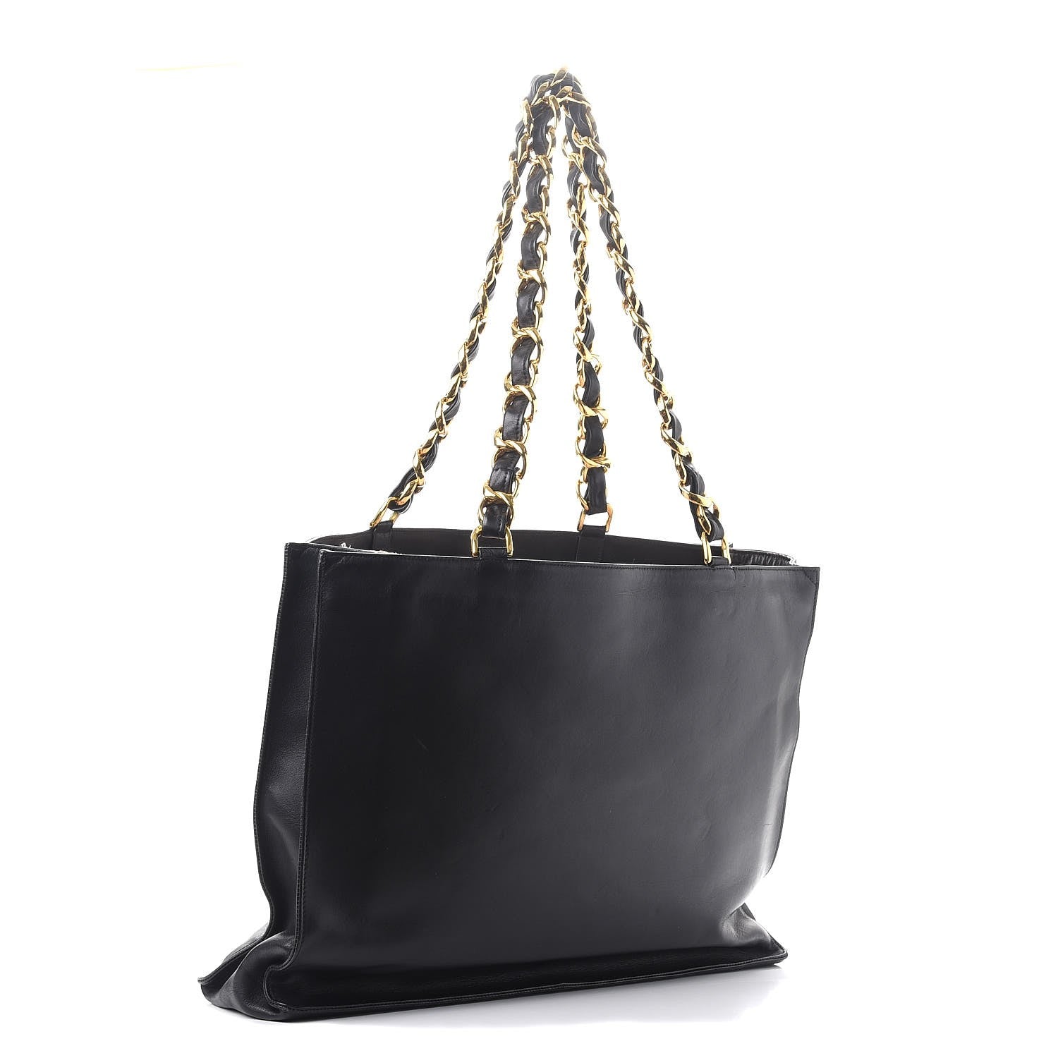 Chanel Lambskin CC Tote Black 3 of 11