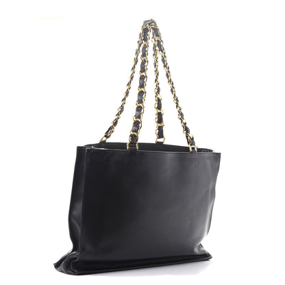 Chanel Lambskin CC Tote Black 3 of 11