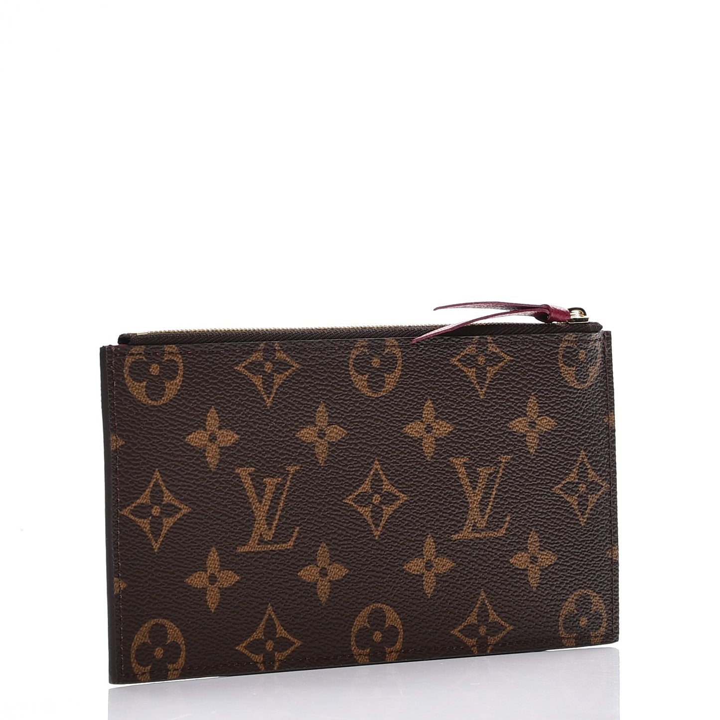 Monogram Felicie Chain Wallet Zippered Insert Fuchsia