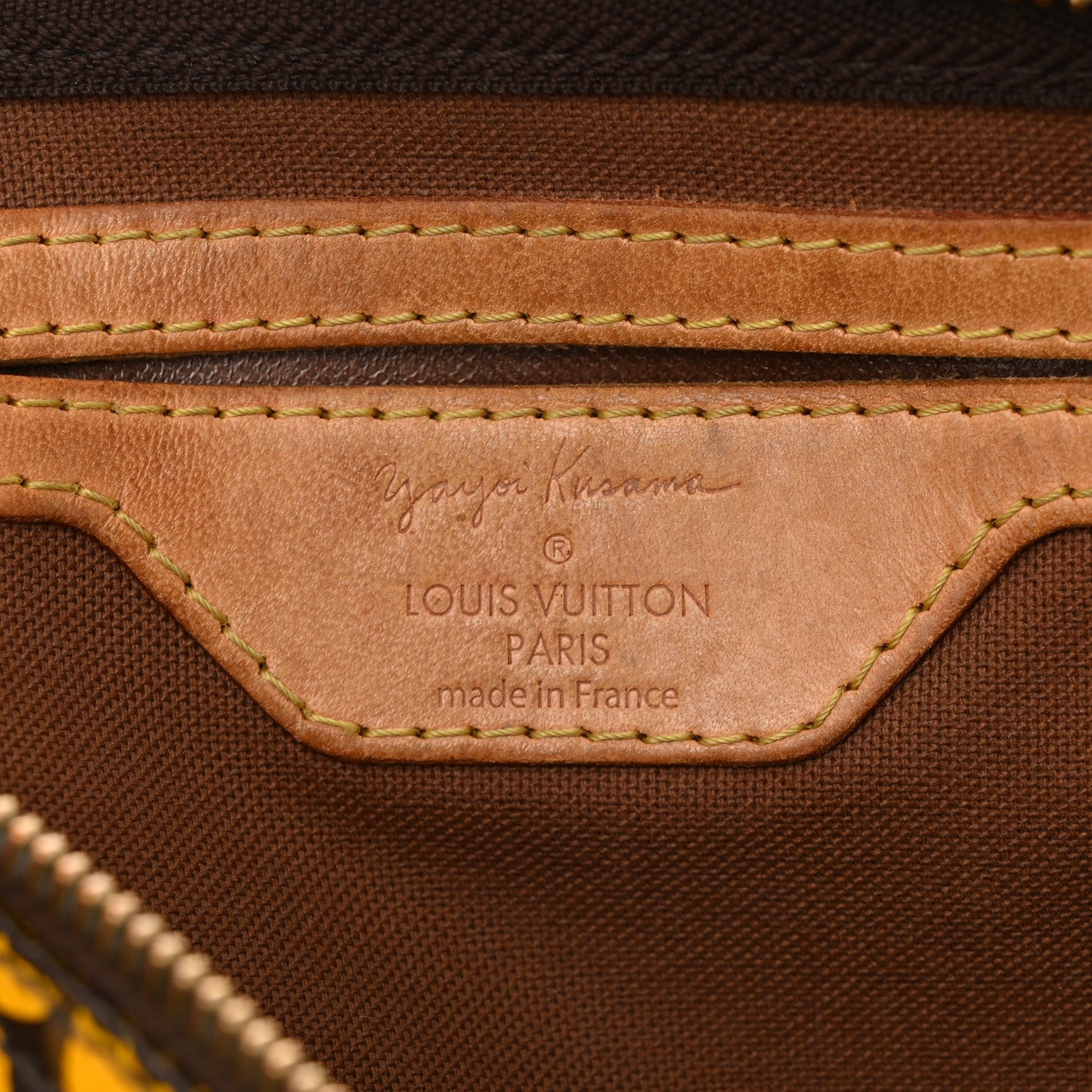 Louis Vuitton Monogram Kusama Town Speedy 30 Yellow 6 of 14