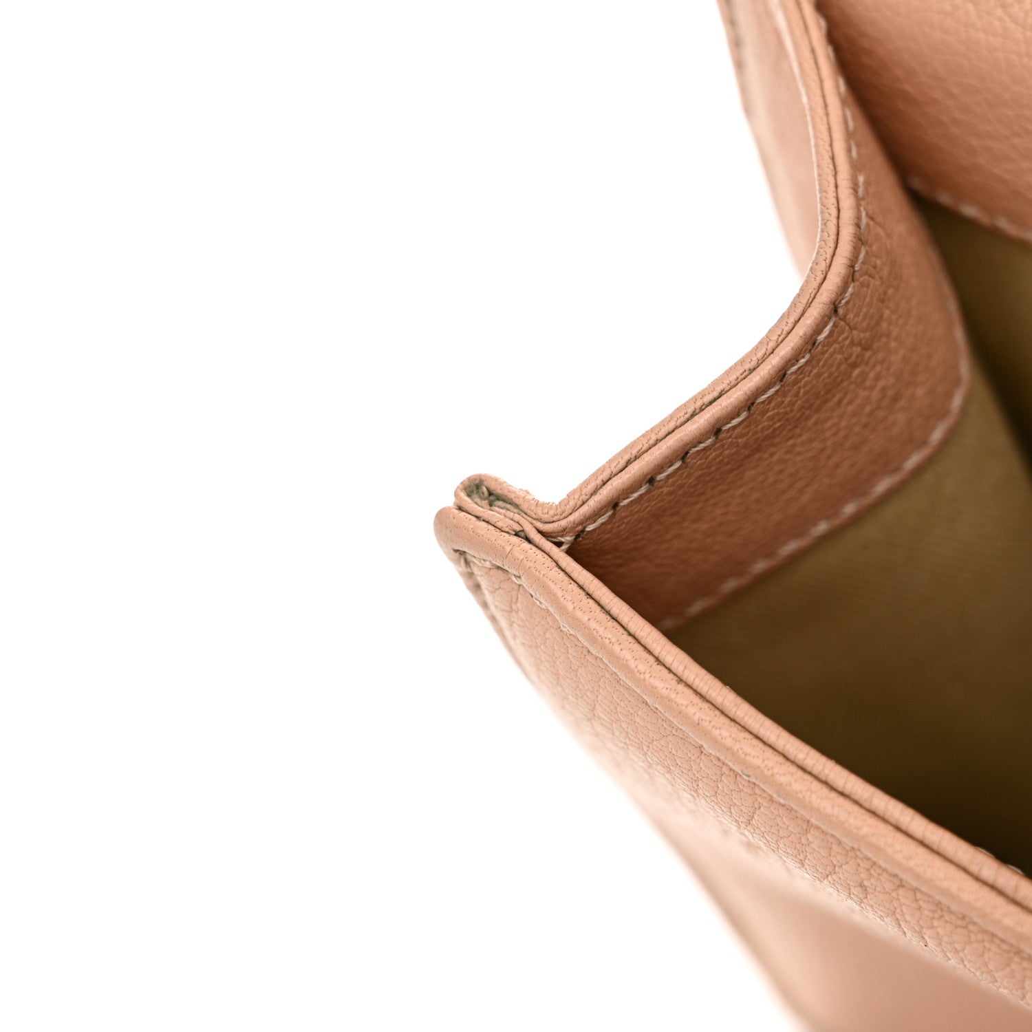 Chanel Goatskin Quilted Large Rita Top Handle Flap Beige 13 of 20