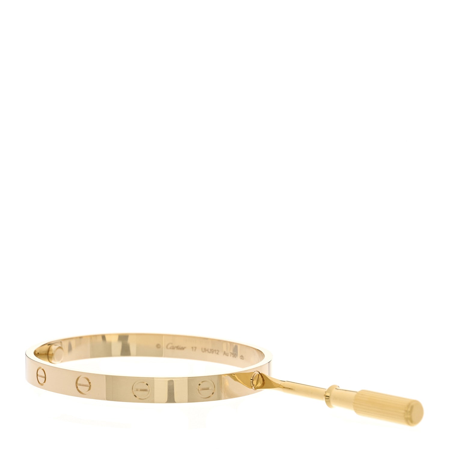 Cartier 18K Yellow Gold LOVE Bracelet 17 3 of 9