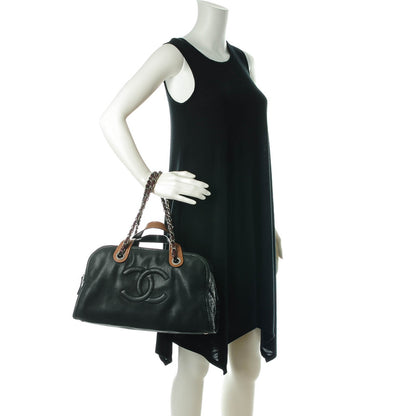 Chanel Iridescent Calfskin In The Mix Bowler Black 2 of 7