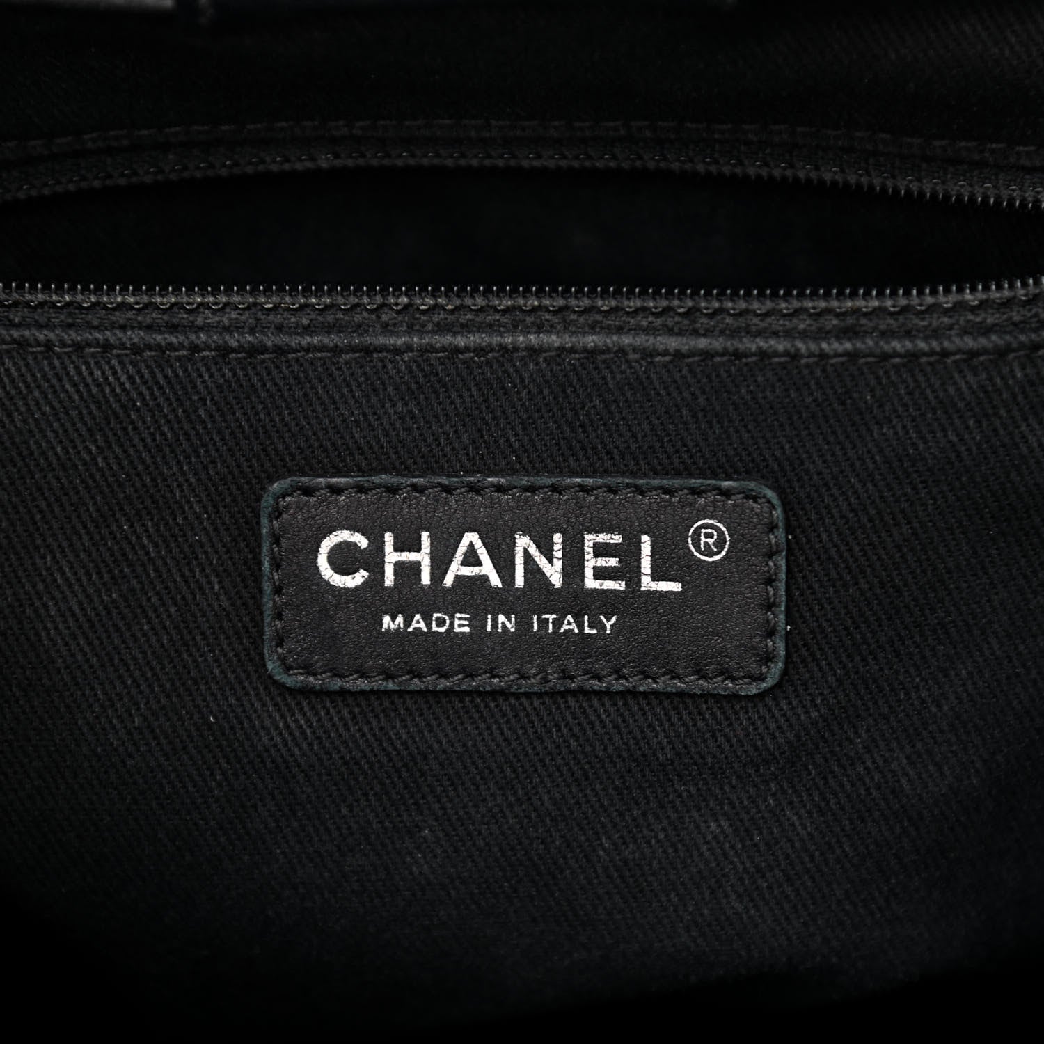Chanel Caviar Quilted Medium CC Bucket Bag Dark Blue 6 of 13