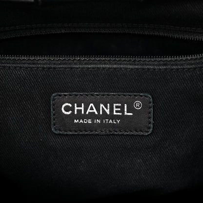 Chanel Caviar Quilted Medium CC Bucket Bag Dark Blue 6 of 13