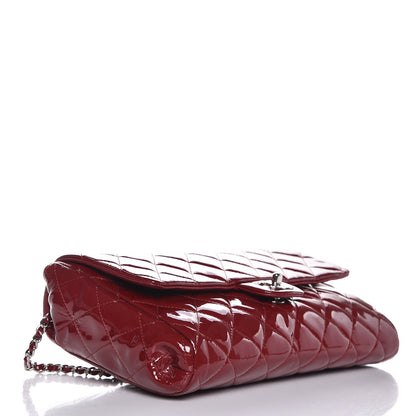 Chanel Patent Quilted Clutch With Chain Flap Red 4 of 14