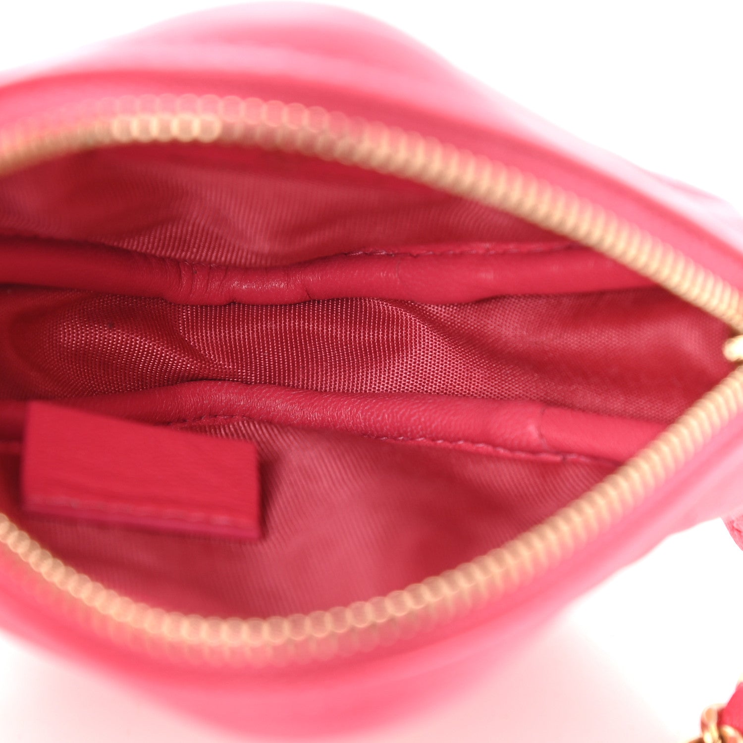 Chanel Lambskin Quilted Diamond Coin Purse With Chain Pink 5 of 9