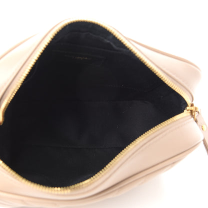Saint Laurent Calfskin Matelasse Monogram Lou Camera Bag Nude Powder 5 of 9