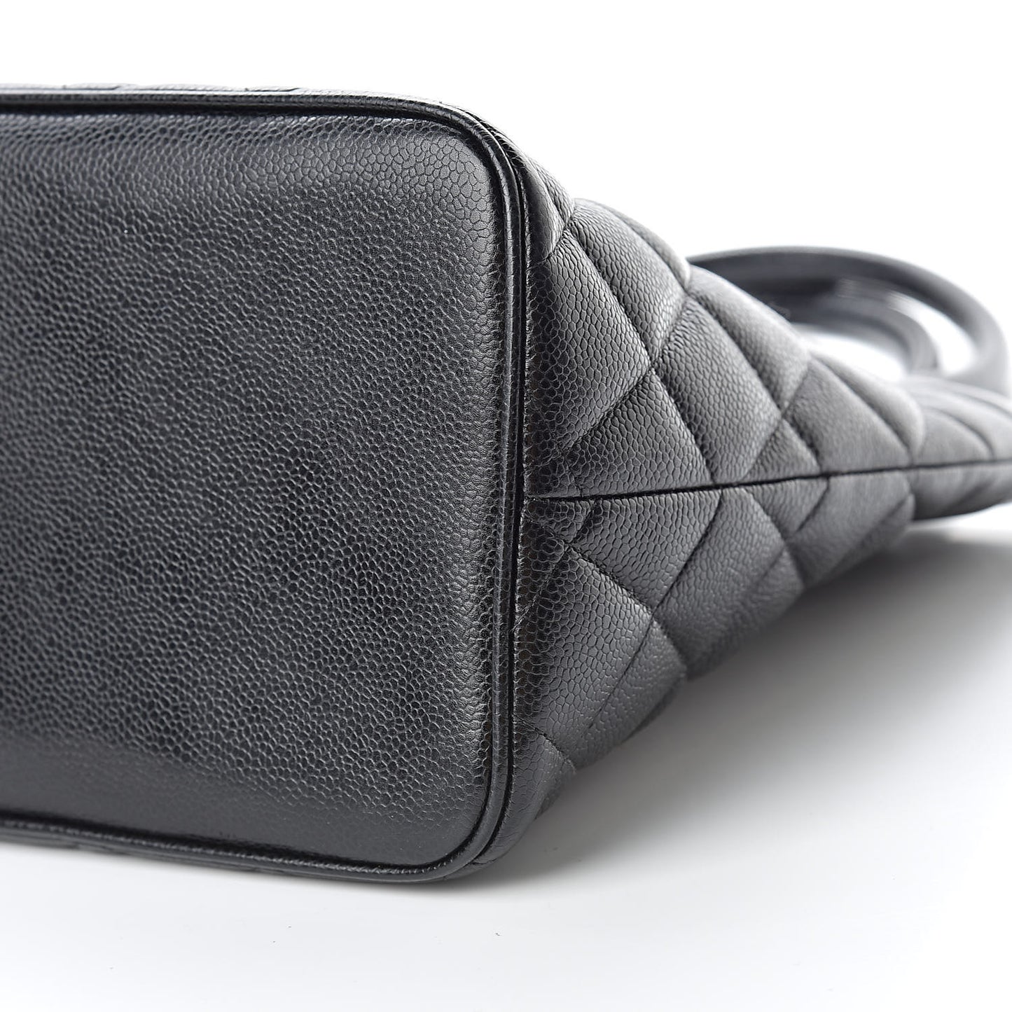 Caviar Quilted Medallion Tote Black