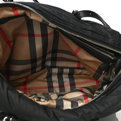 Burberry Nylon House Check Quilted Abbey Diaper Bag Black 6 of 12