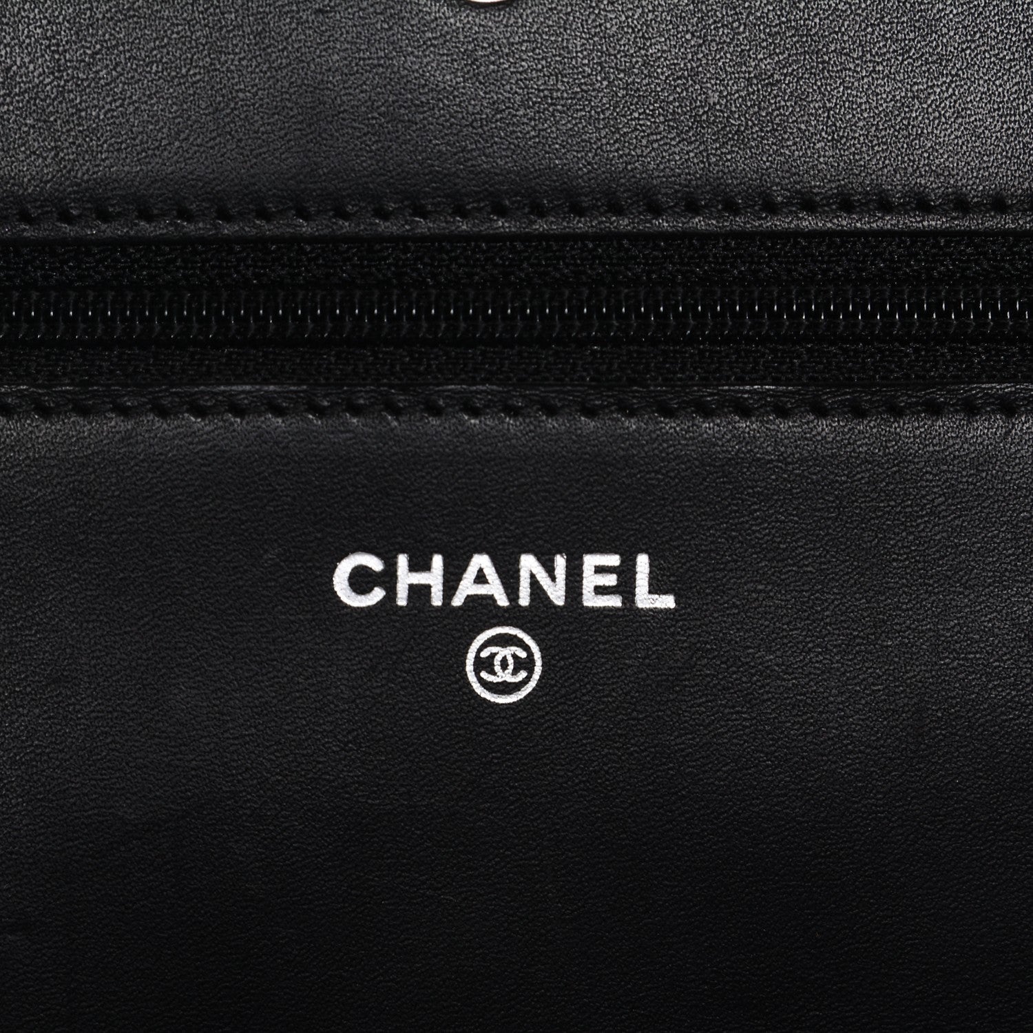 Chanel Calfskin Quilted Cambon Wallet On Chain WOC Black 6 of 8