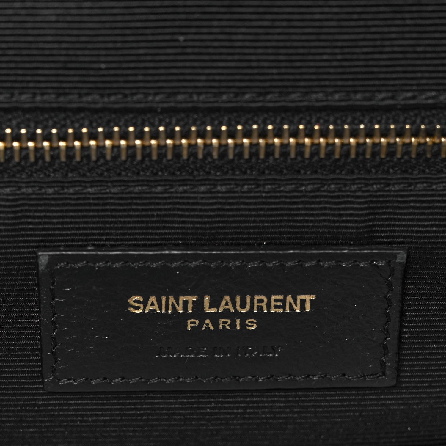 Saint Laurent Grain De Poudre Textured Mixed Matelasse Large Triquilt Monogram Satchel Black 6 of 9