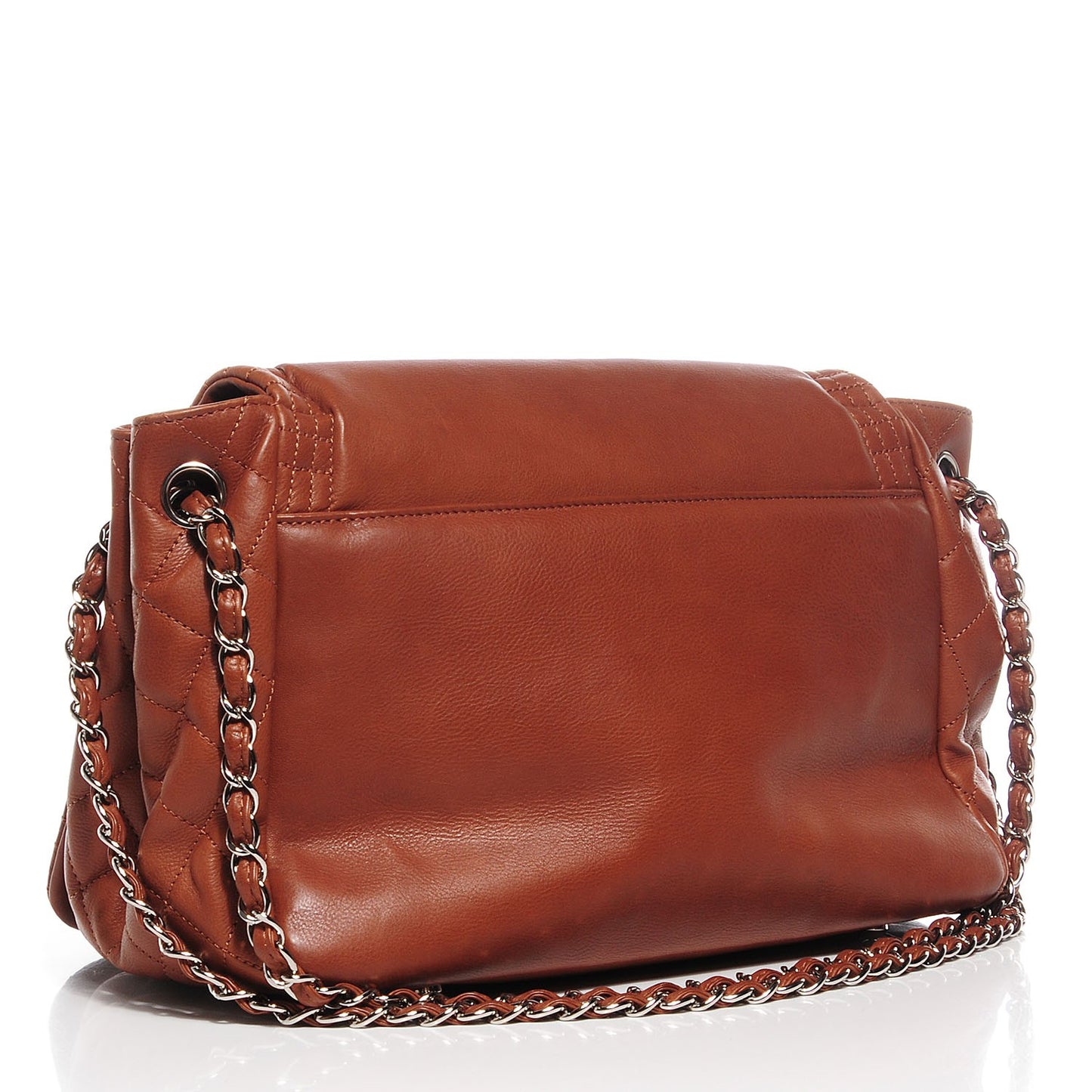Calfskin Coco Bengal Accordion Flap Camel
