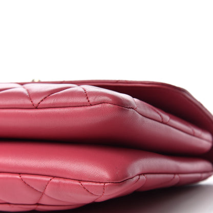 Chanel Lambskin Quilted Medium Trendy CC Flap Dark Pink 9 of 10