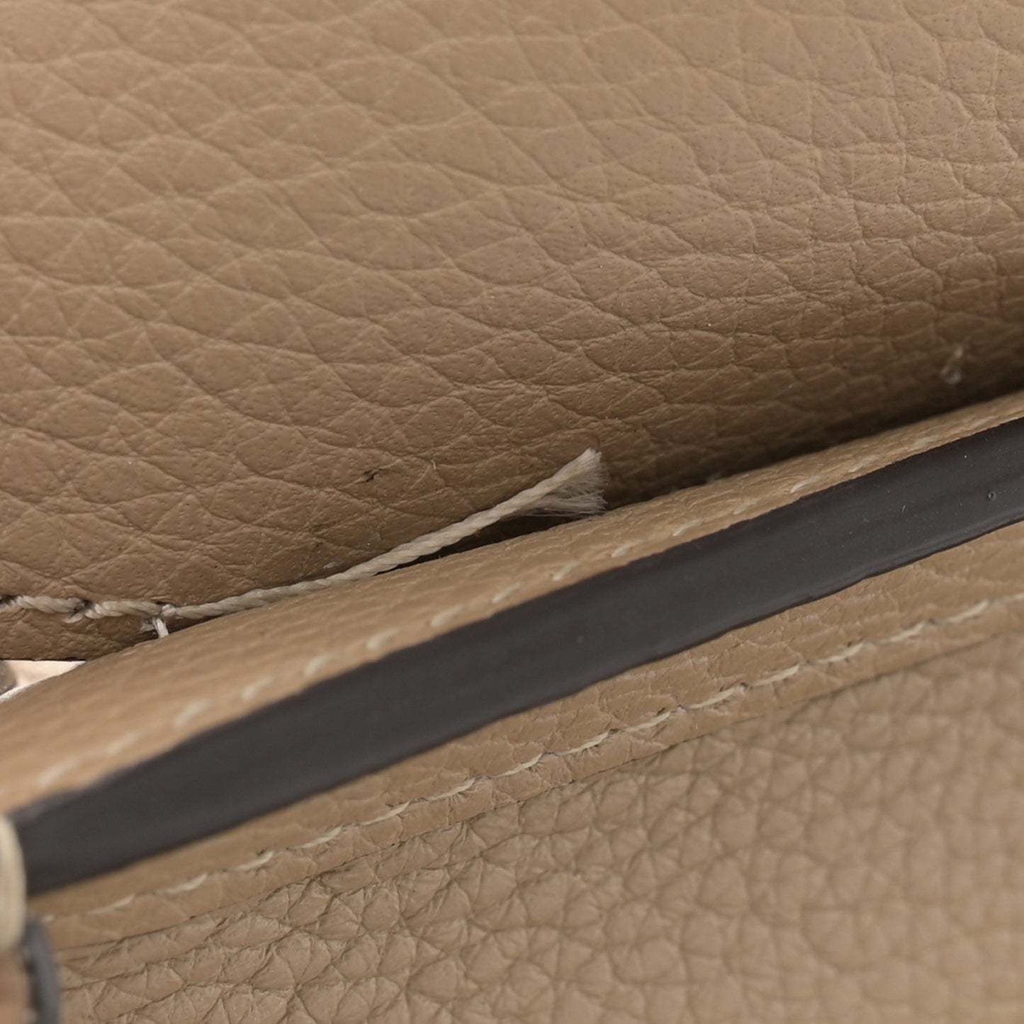 Drummed Calfskin Nano Luggage Dune