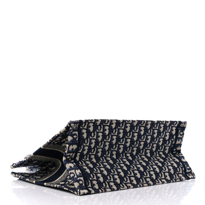 Christian Dior Oblique Medium Book Tote Blue Multicolor 4 of 14