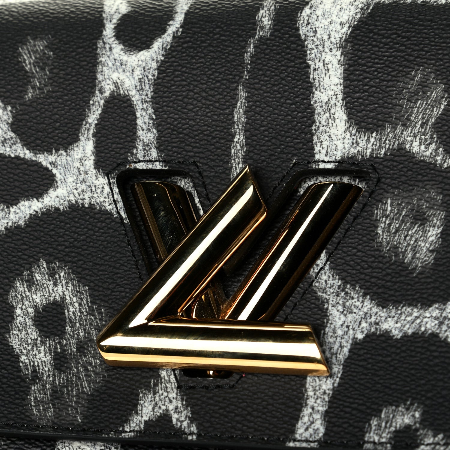 Louis Vuitton Calfskin Wild Animal Print Scarf Handle Twist Shoulder Bag MM 6 of 6