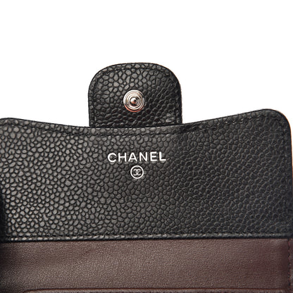 Chanel Caviar Quilted Compact Flap Wallet Black 5 of 9