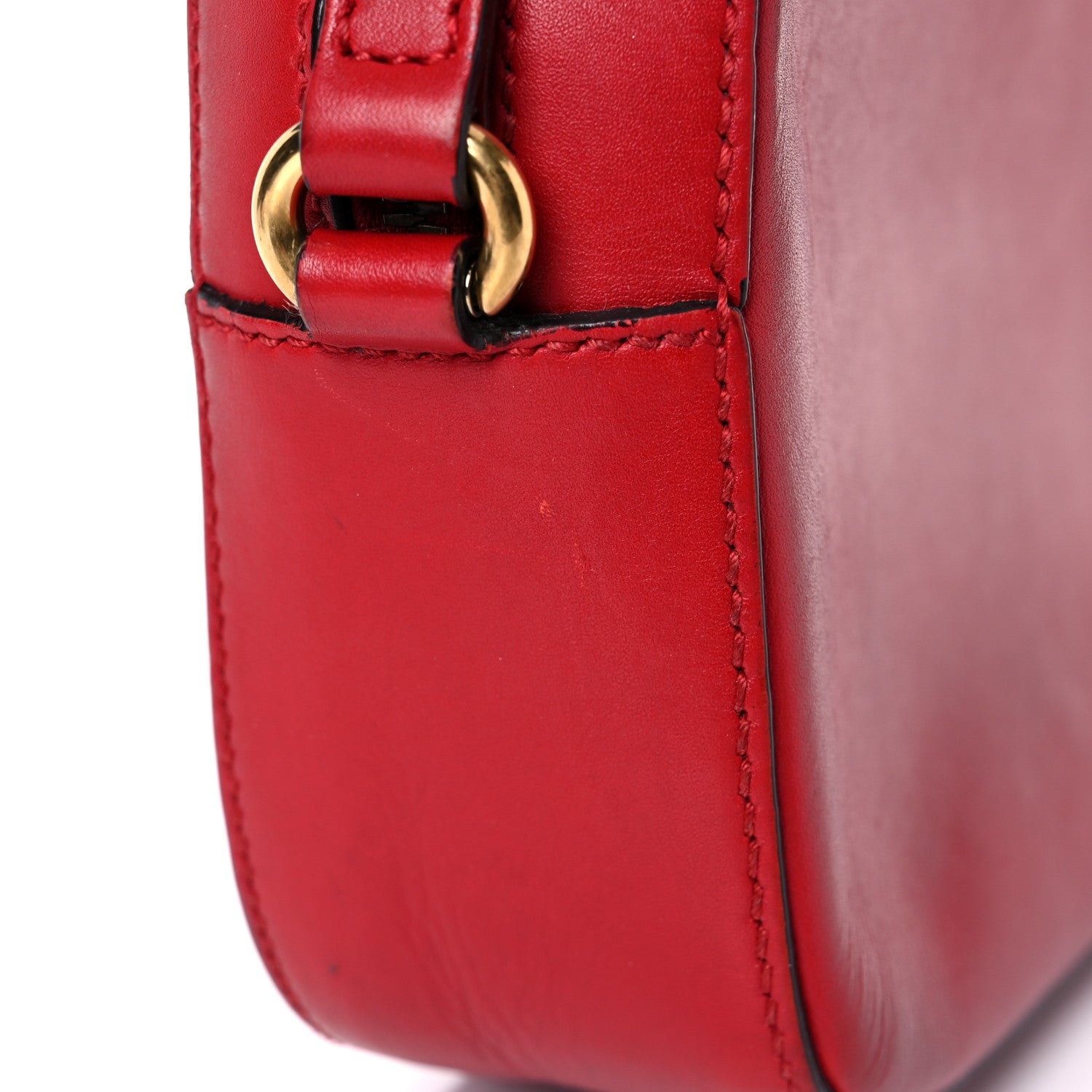 Gucci Calfskin Web Small Webby Bee Shoulder Bag Red 19 of 35