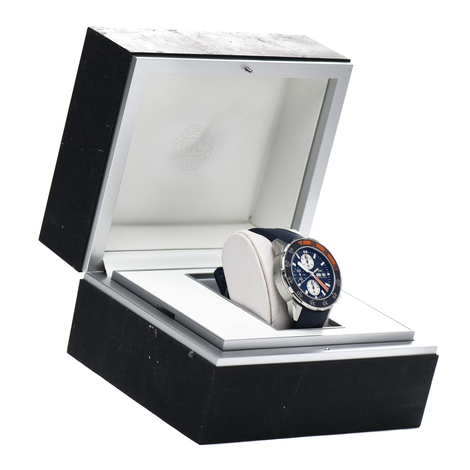 IWC Stainless Steel Rubber 44mm Aquatimer Chronograph Automatic Watch Blue IW376704 5 of 5