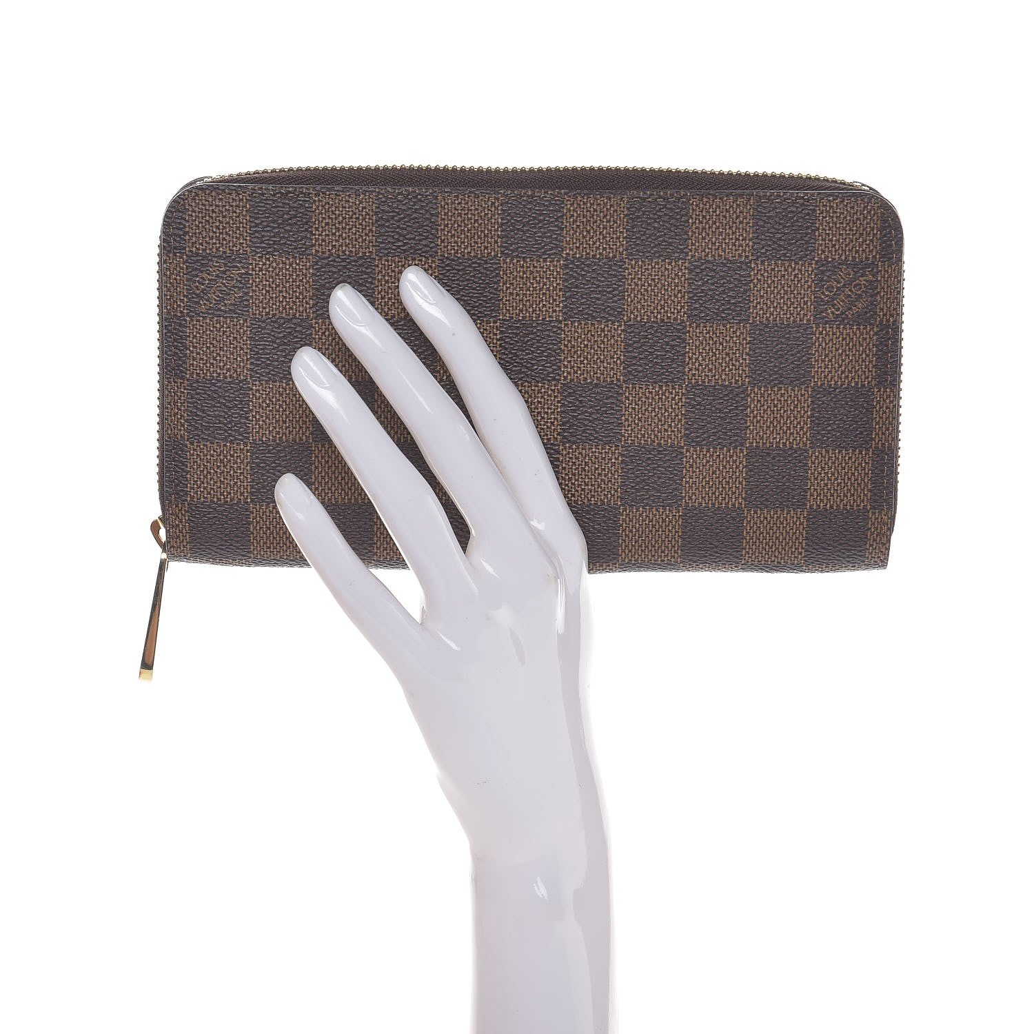 Louis Vuitton Damier Ebene Zippy Wallet 2 of 8