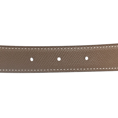 Hermes Swift Epsom 24mm Mini Constance H Belt 80 Black Etoupe 5 of 6