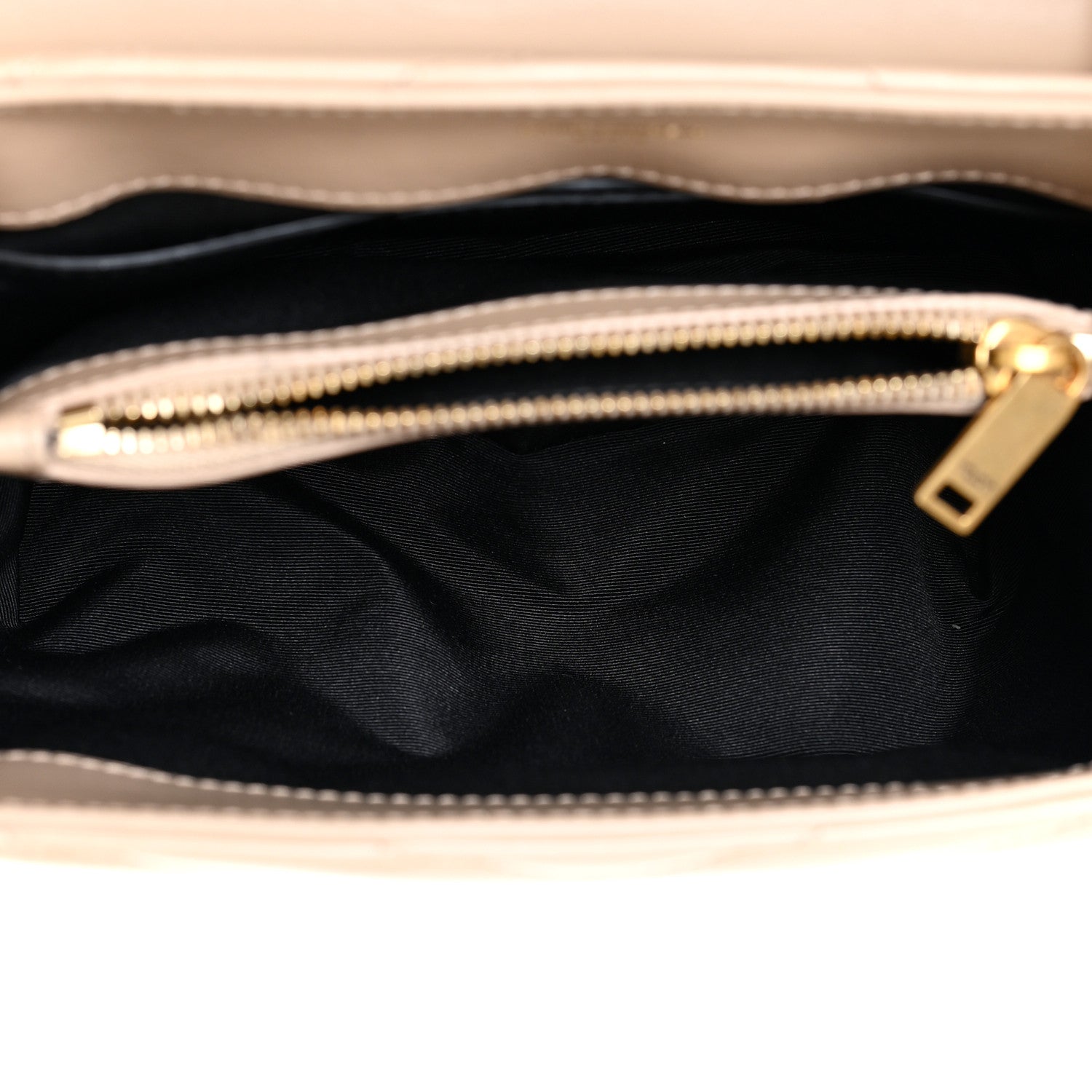 Saint Laurent Calfskin Y Quilted Monogram Small Loulou Chain Satchel Dark Beige 5 of 14