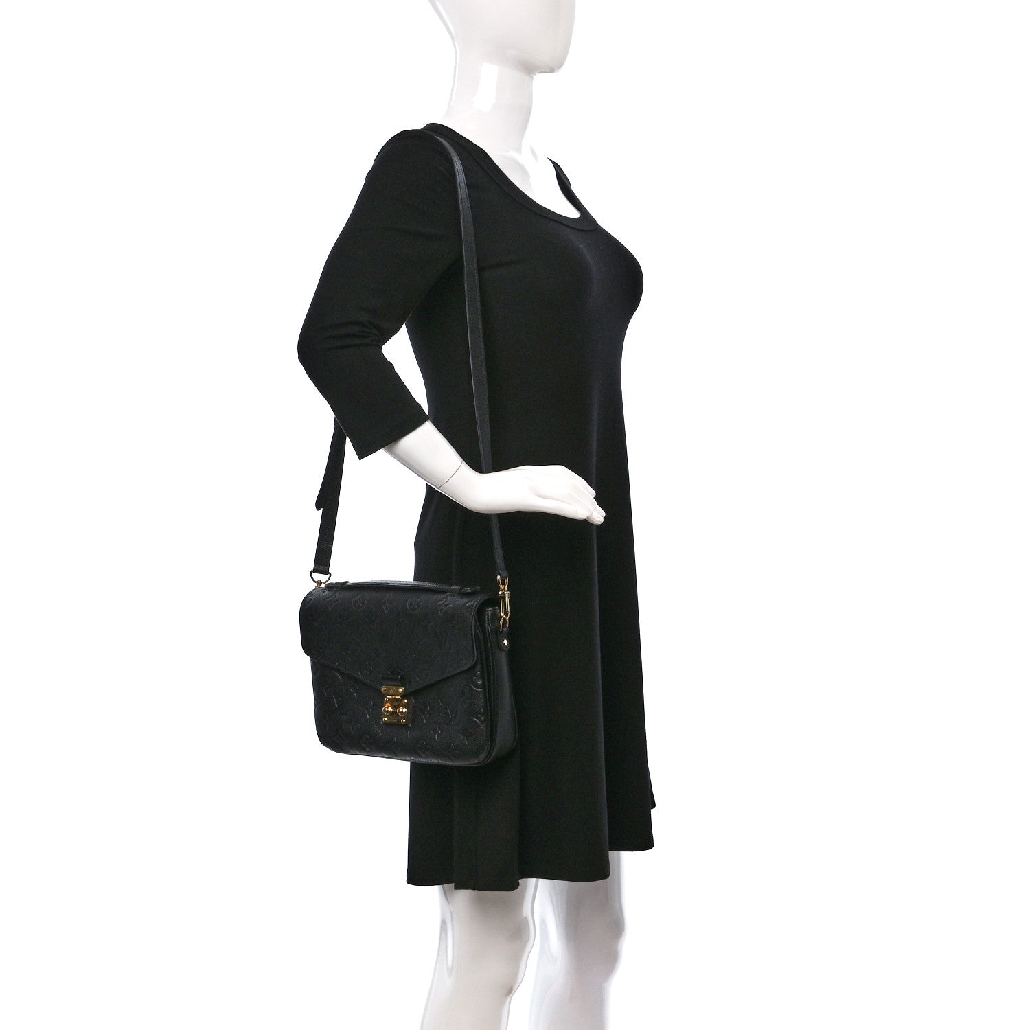 Louis Vuitton Empreinte Pochette Metis Black 2 of 17