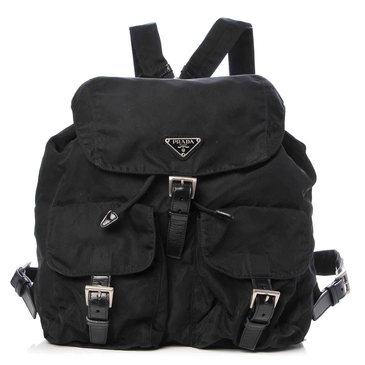 Prada Nylon Vela Medium Backpack Black 1 of 11