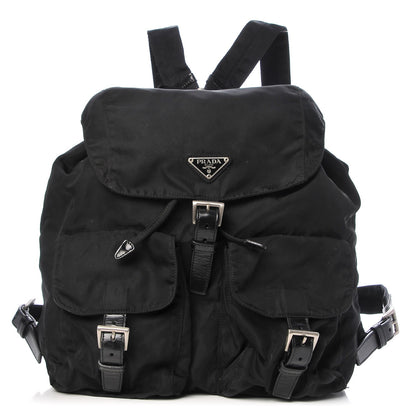 Prada Nylon Vela Medium Backpack Black 1 of 11