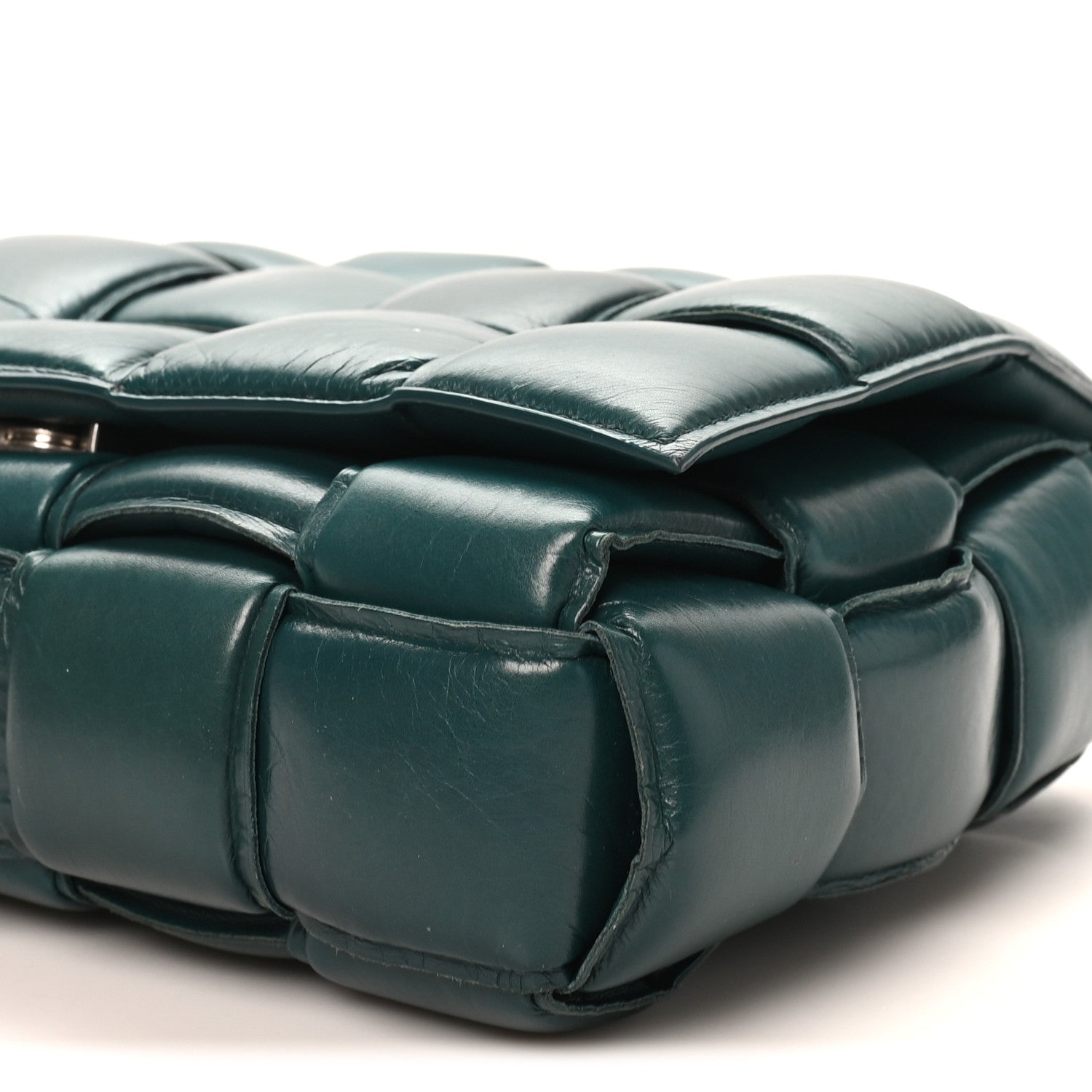 Bottega Veneta Paper Calfskin Maxi Intreccio Padded Cassette Crossbody Bag Ottanio 9 of 9