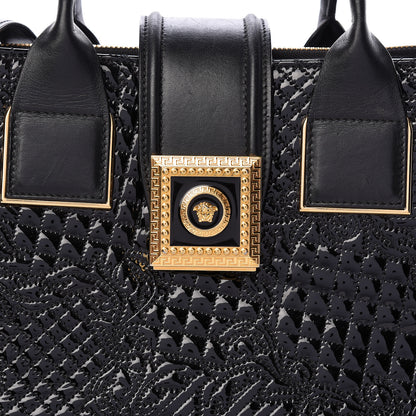 Versace Patent Micro Vanitas Icon Handbag Black 13 of 13