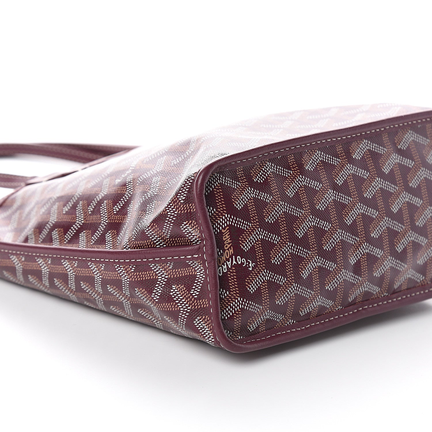 Goyard Goyardine Reversible Mini Anjou Burgundy 8 of 9