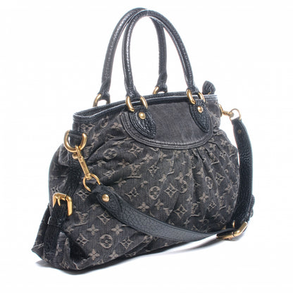 Louis Vuitton Denim Neo Cabby MM Black 3 of 7