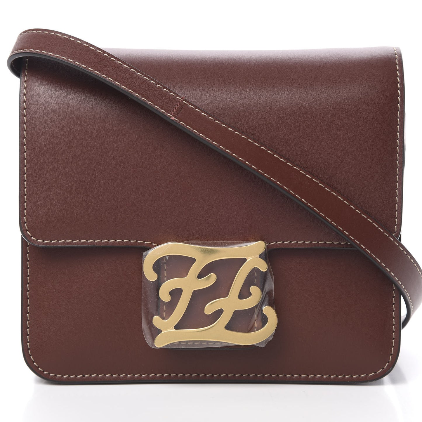 Vitello King Karligraphy Crossbody Bag Praline