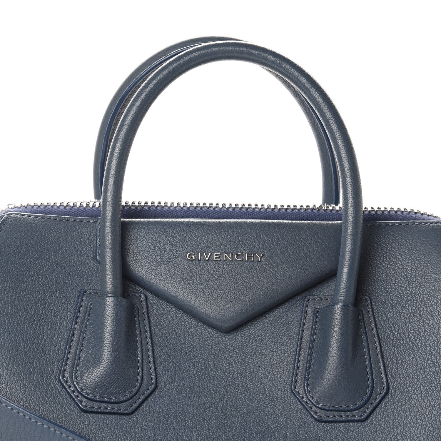 Givenchy Sugar Goatskin Medium Antigona Mineral Blue 10 of 10