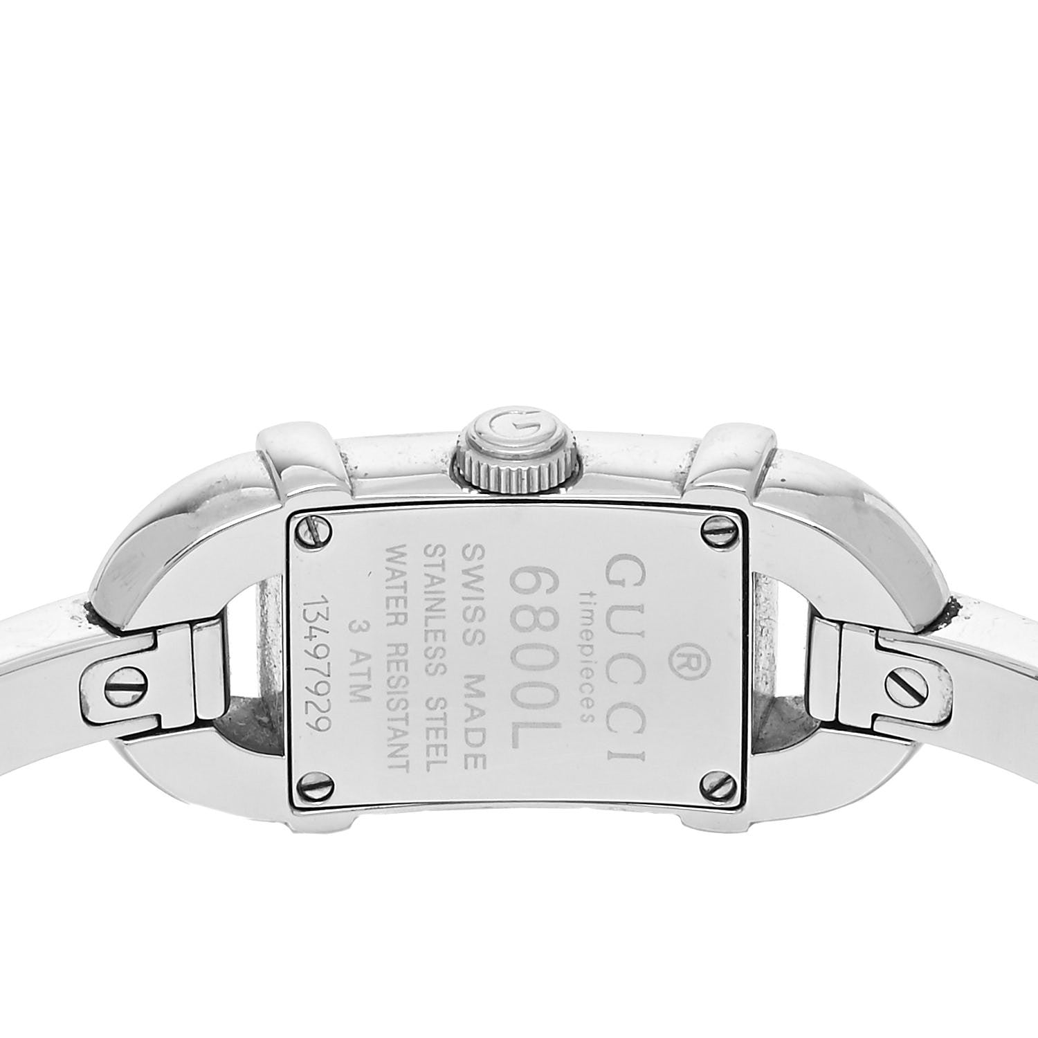 Gucci Stainless Steel 16mm 6800L Quartz Watch Brown 4 of 5