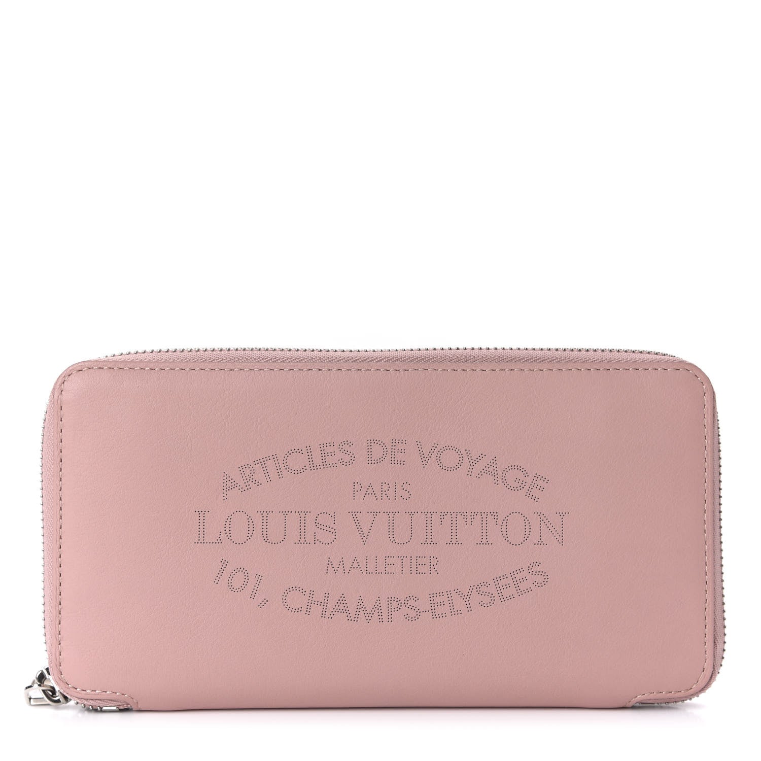 Louis Vuitton Calfskin Articles de Voyage Zippy Wallet Pink 1 of 10