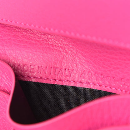 Balenciaga Smooth Calfskin Papier Flap Card Holder Rose Magenta 7 of 8