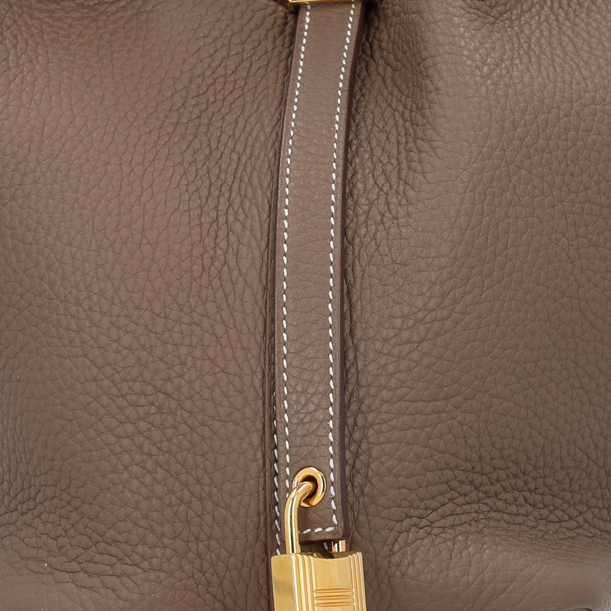Hermes Taurillon Clemence Picotin Lock 18 PM Etoupe 8 of 10