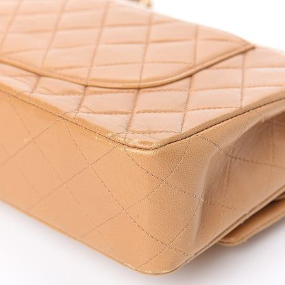 Chanel Lambskin Quilted Medium Double Flap Beige 12 of 14