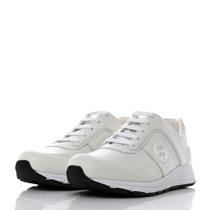 Gucci Calfskin Womens Interlocking G Sneakers 37.5 White 3 of 9