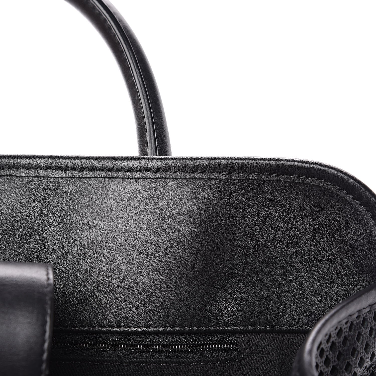 Chanel Calfskin Perforated Up In The Air Tote Black 9 of 13