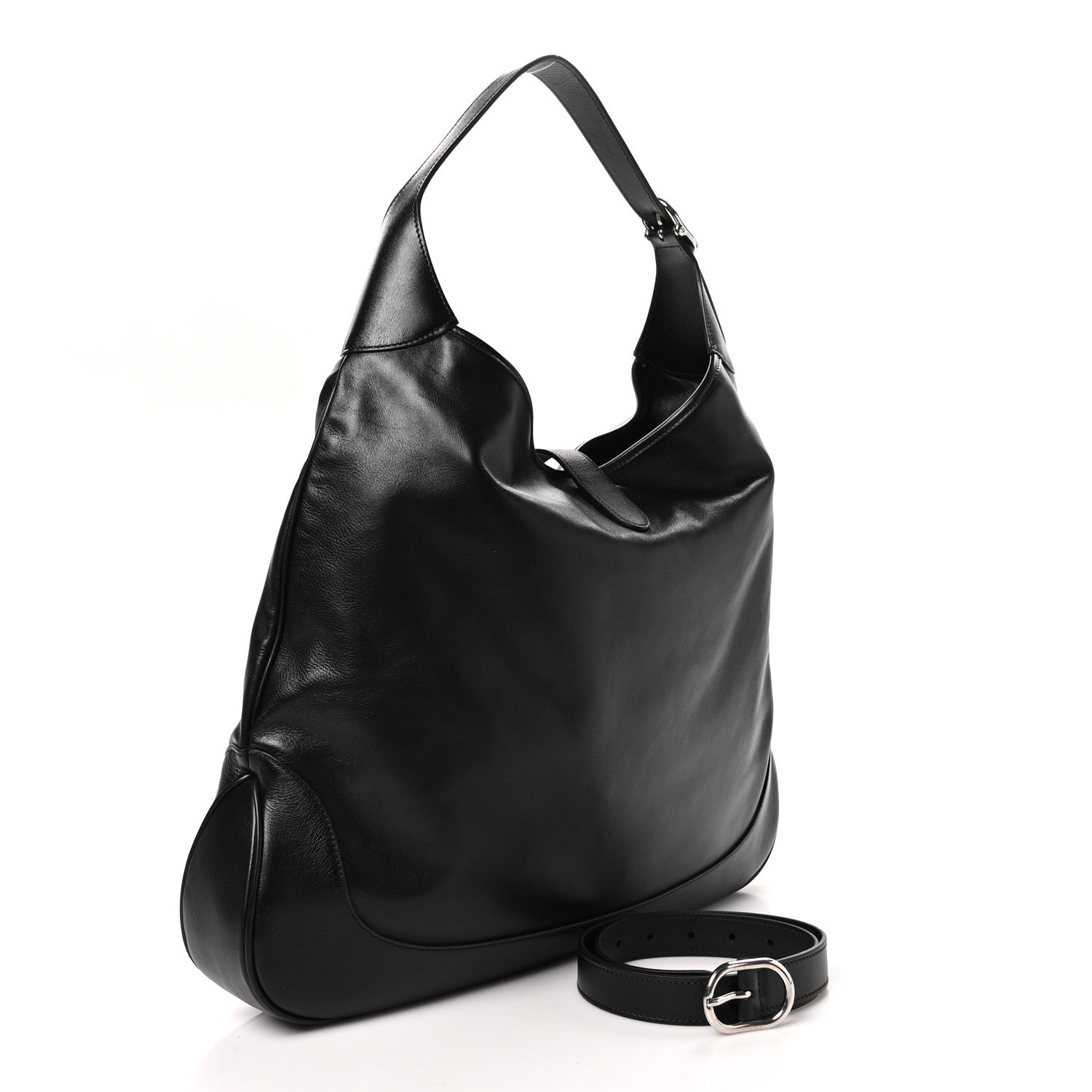 Gucci Calfskin Large Jackie 1961 Shoulder Bag Black 3 of 9