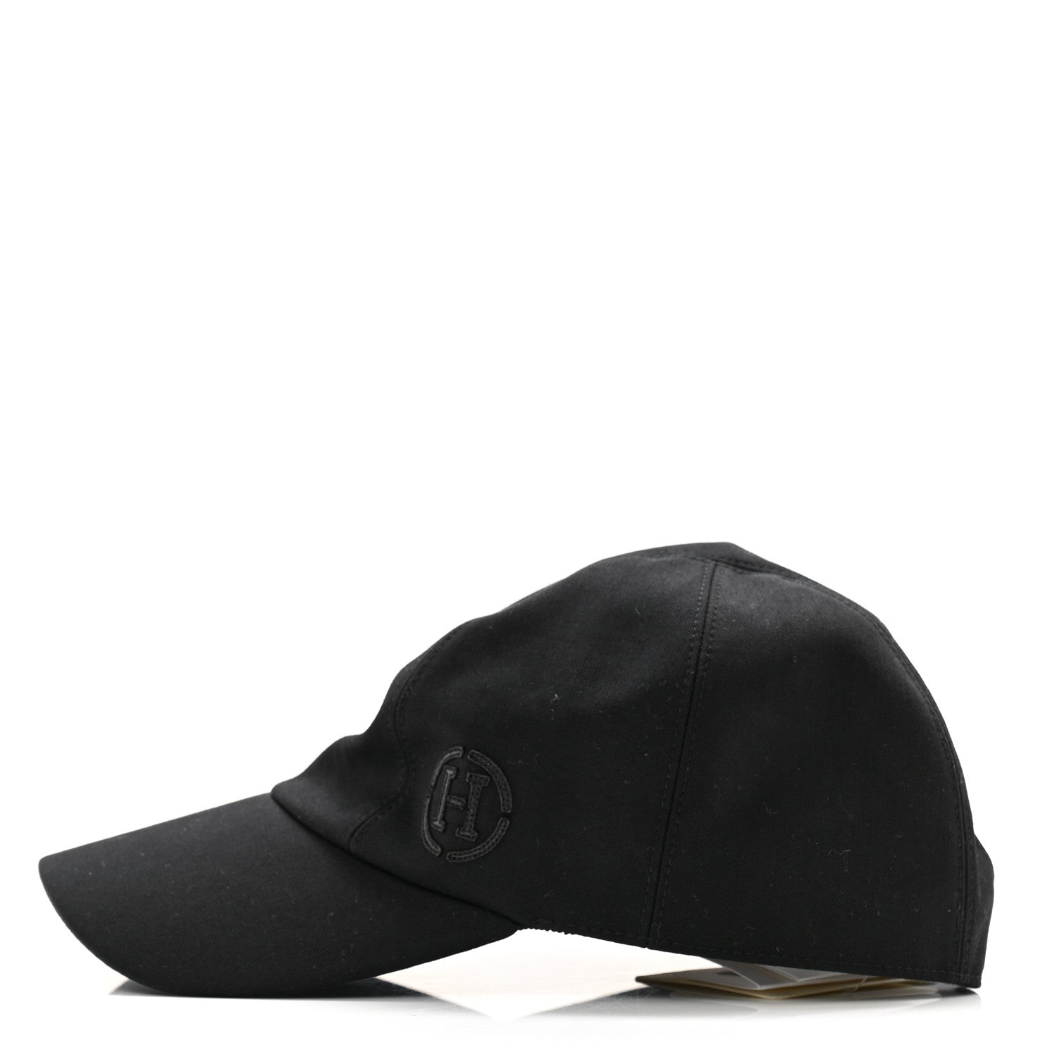 Hermes Cotton Miles H Circle Hat 58 Black 5 of 10